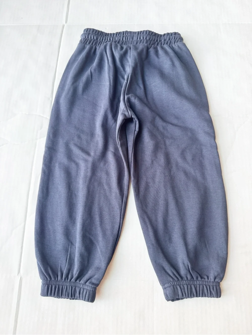 Organic Cotton Sweatpants / Joggers In Navy blue with Piping NWT